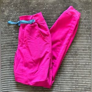 FIGS- RASPBERRY SORBET- XS TALL  ZAMORA HIGH WAISTED 2.0 JOGGERS